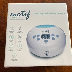 Brand New In Box Luna Motif rechargeable breast pump